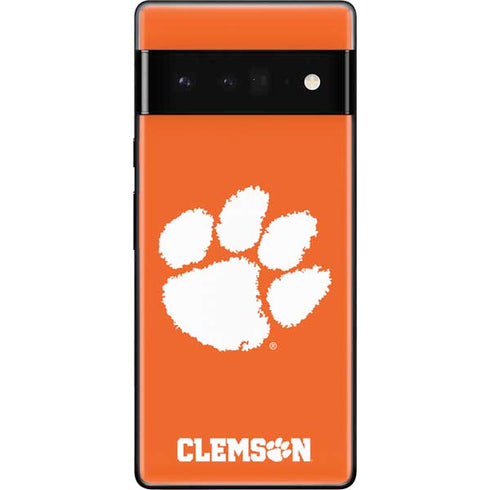 Clemson University Tiger Print Google Pixel 6 Pro Skin